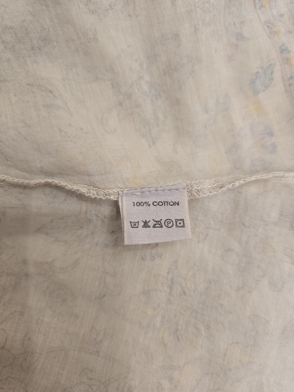 Magnolia Pearl Blockprint Bondi Blouse OOAK OS Rare Piece Of Art - Picture 14 of 15